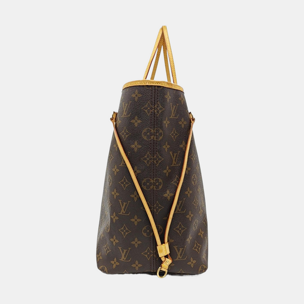 NEVERFULL GM Monogram Coated Canvas Brown