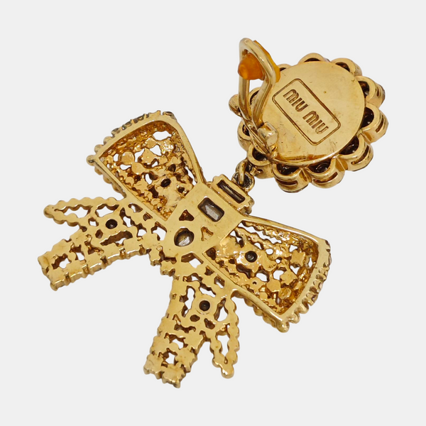 Metal Gold Clip On Earrings