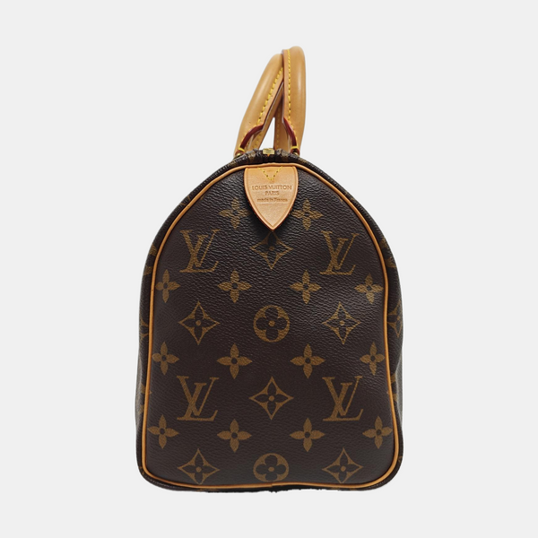 SPEEDY 25 Monogram Coated Canvas Brown