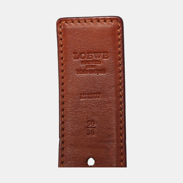 Leather Belt Beige