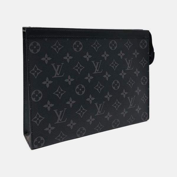 Pochette Voyag MM Monogram Coated Canvas Black