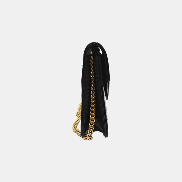 MONOGRAM WOC Chevron Calfskin Black