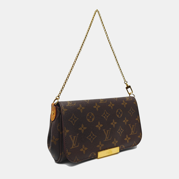 FAVORITE PM Monogram Coated Canvas Brown