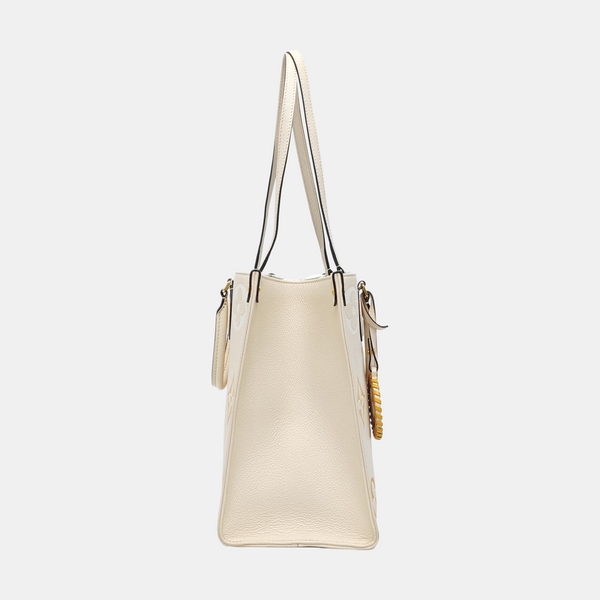 ONTHEGO MM Monogram Calfskin Beige