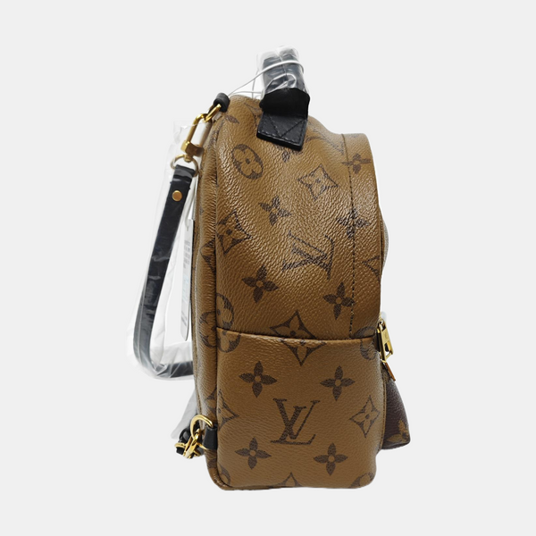 PALM SPRINGS Mini Monogram Coated Canvas Brown