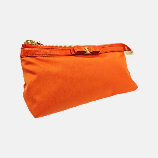 Nylon Clutch Orange