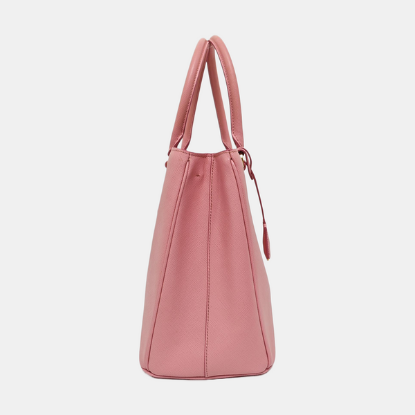 Authenticated pre-owned Galleria Medium Saffiano Calfskin Pink - Tote Bag at Looply
