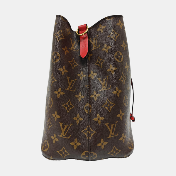 NÉONOÉ MM Monogram Coated Canvas Brown