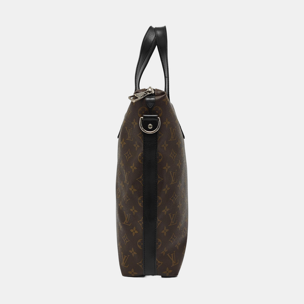KITAN Monogram Coated Canvas Brown