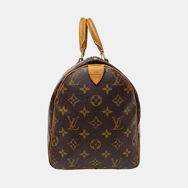 SPEEDY 30 Monogram Coated Canvas Brown