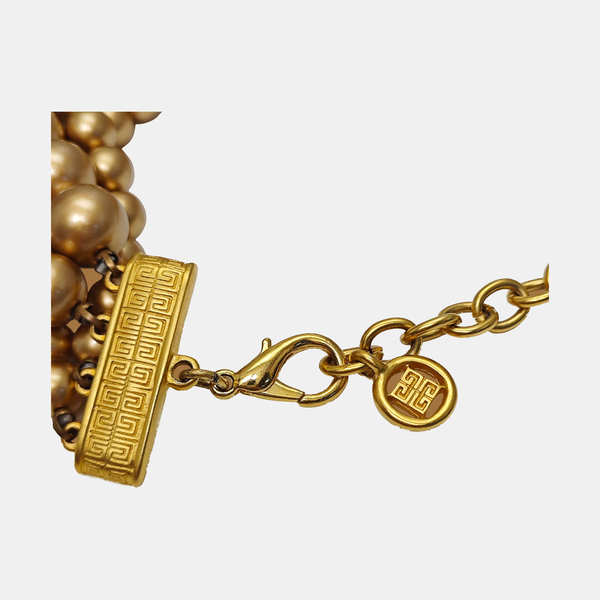 Faux Pearl Gold Necklace