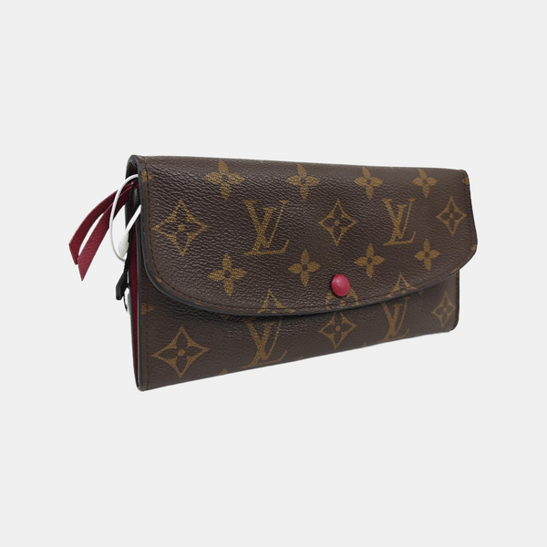 EMILIE Monogram Coated Canvas Brown Wallet