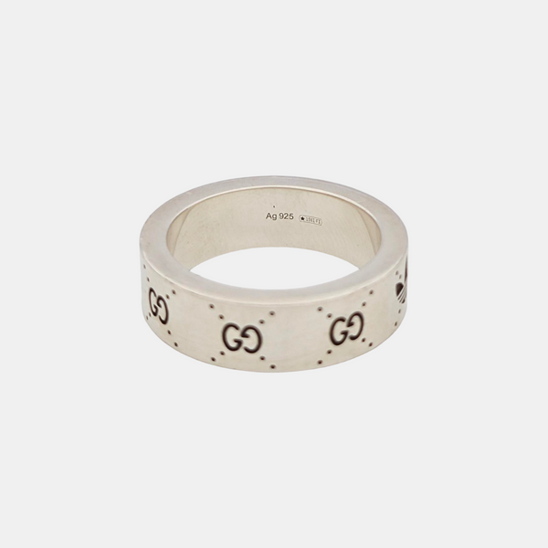Adidas X Gucci 925 Sterling Silver Ring EU 52