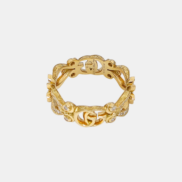 Gucci Flora 18k Gold Ring HK 13