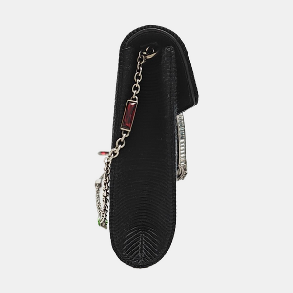 Dionysus Small Silk Satin Black