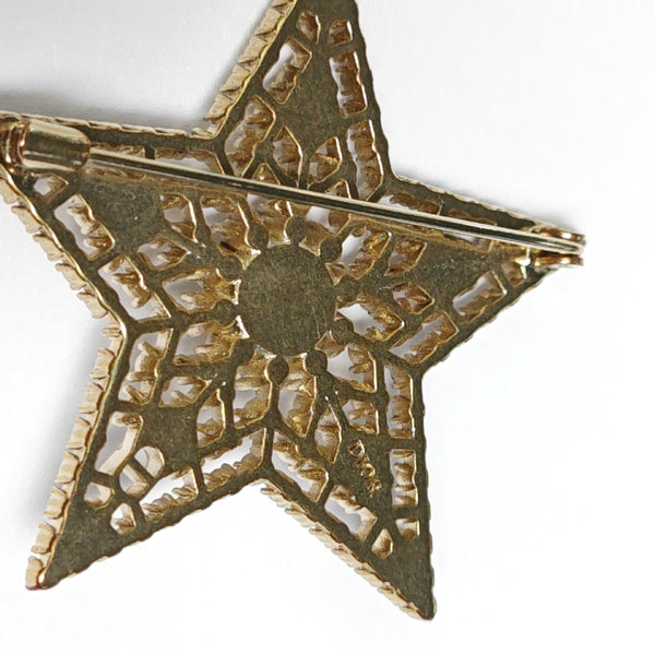 Metal Gold Brooch