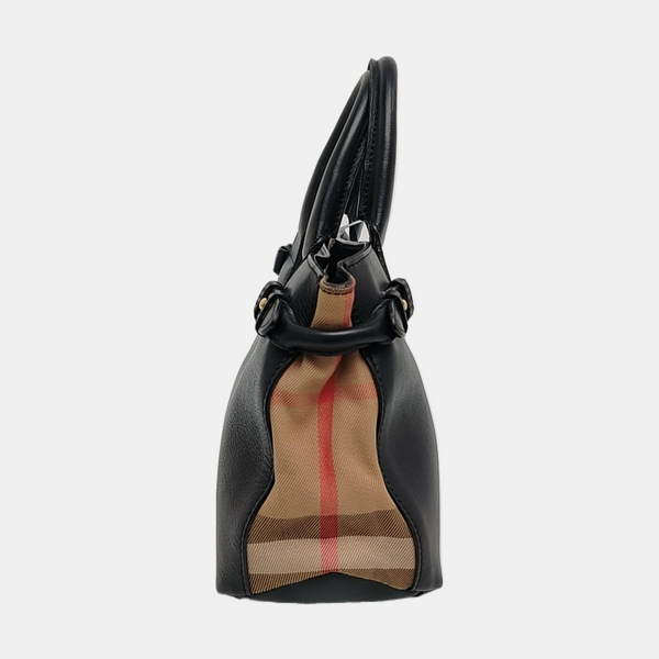 The Banner Small Calfskin Black