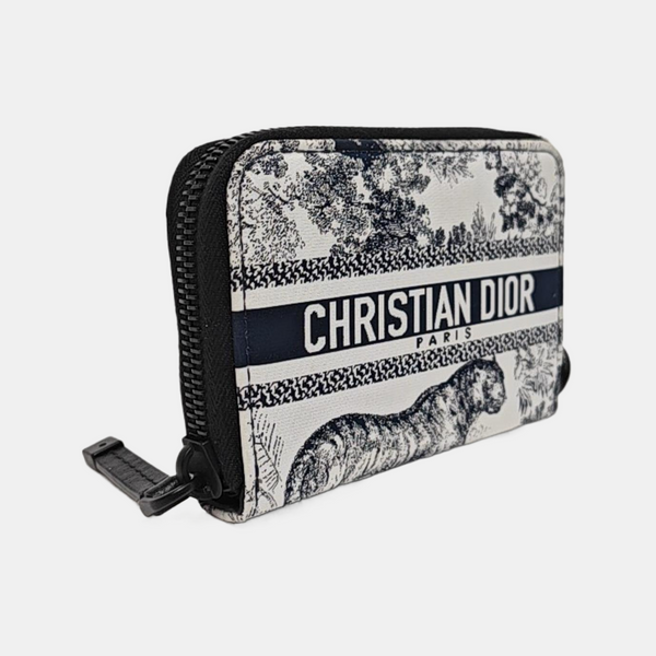 Diortravel Special Material White Wallet