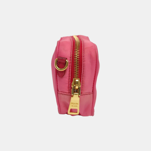 Nylon Shoulder Bag Red
