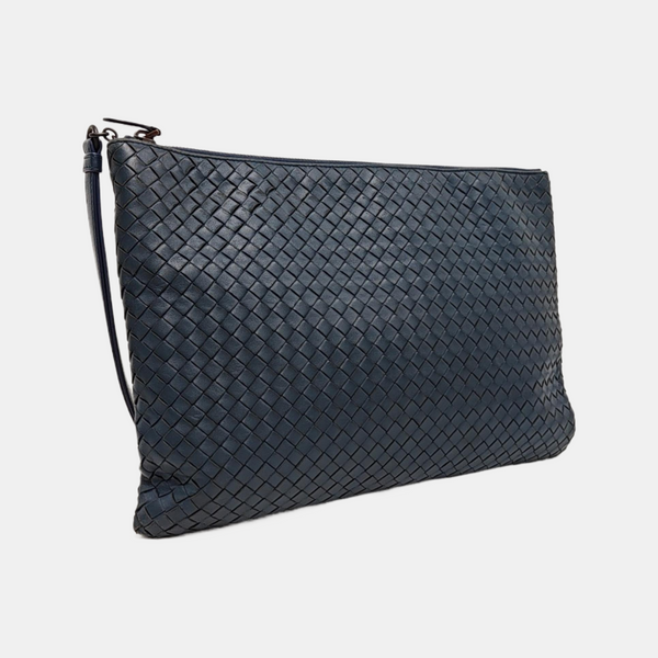 Lambskin Clutch Blue