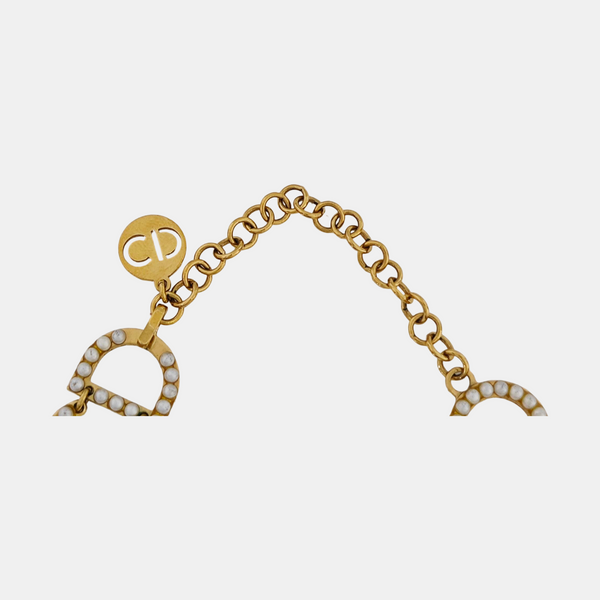 Petit CD Metal Gold Necklace