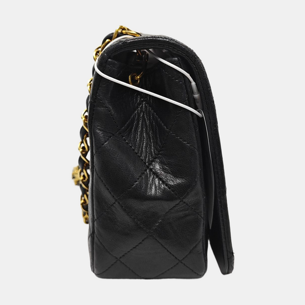 Medium Quilted Lambskin Black