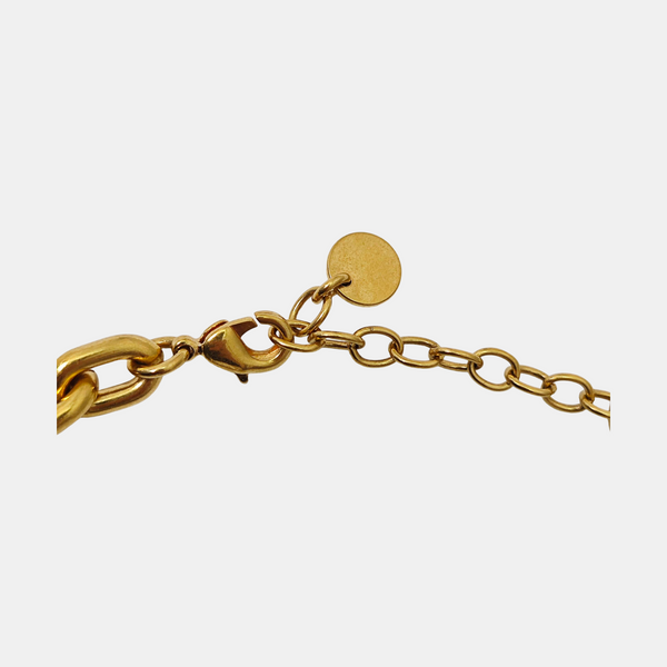 Petit CD Metal Gold Necklace