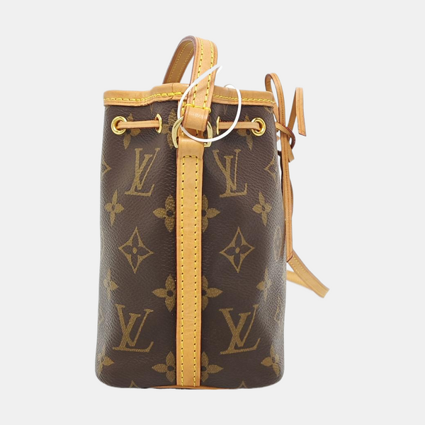 NÉONOÉ Nano Monogram Coated Canvas Brown