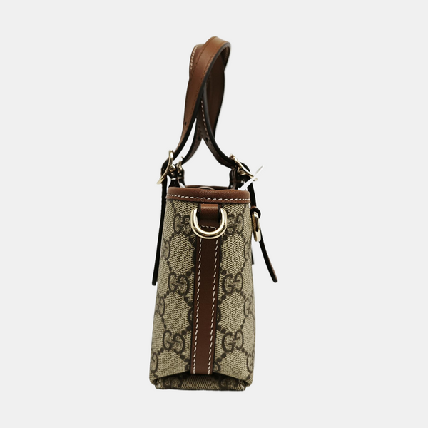 Monogram Coated Canvas Shoulder Bag Beige