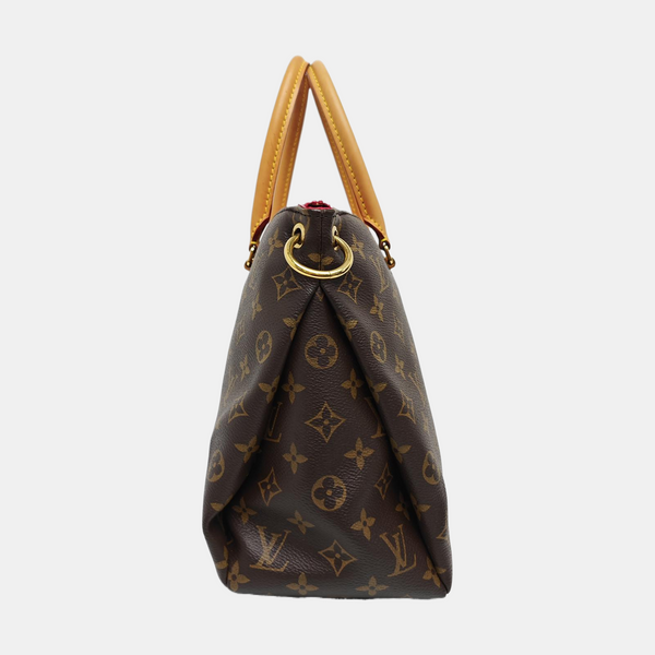 PALLAS MM Monogram Coated Canvas Brown