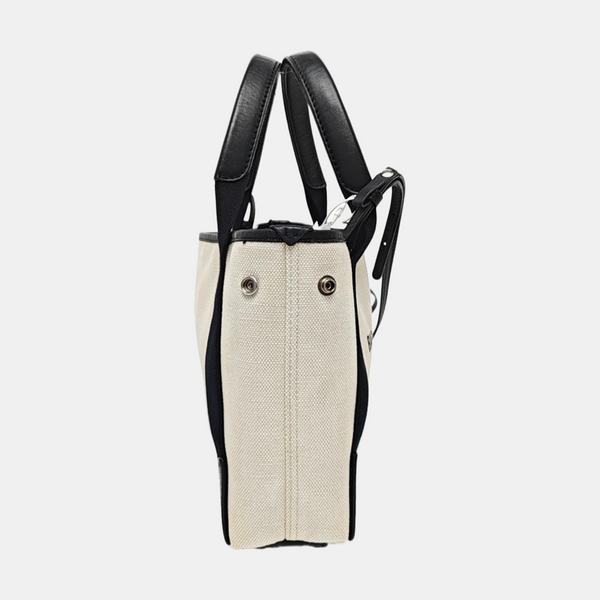Navy Mini Canvas White