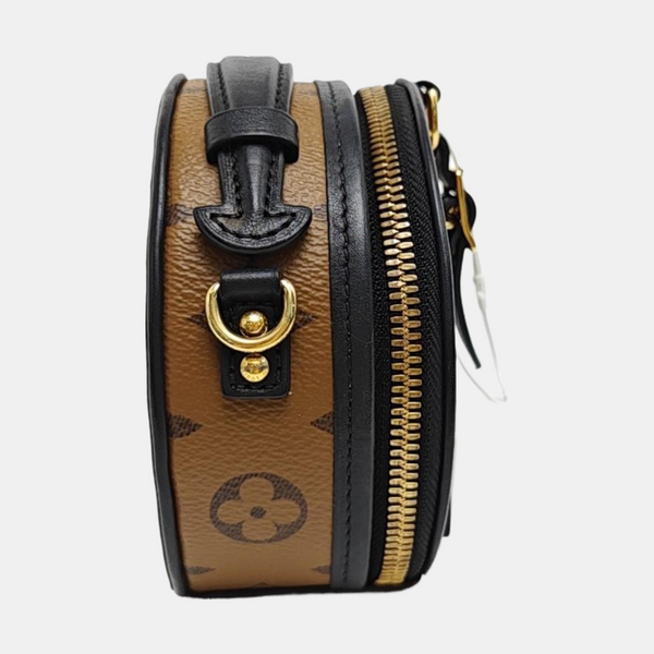 BOITE CHAPEAU Mini Monogram Coated Canvas Brown