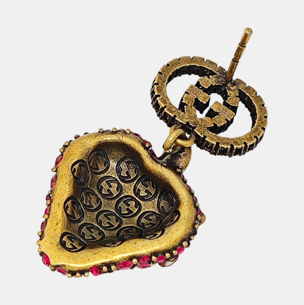 Interlocking G Metal Gold Earrings