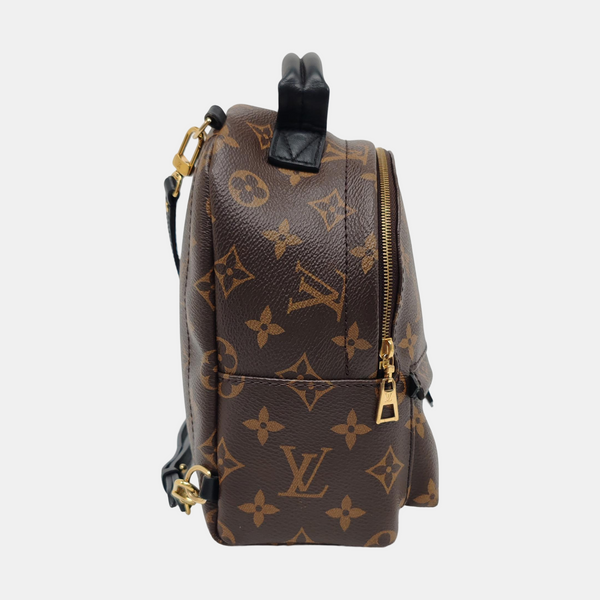 PALM SPRINGS Mini Monogram Coated Canvas Brown