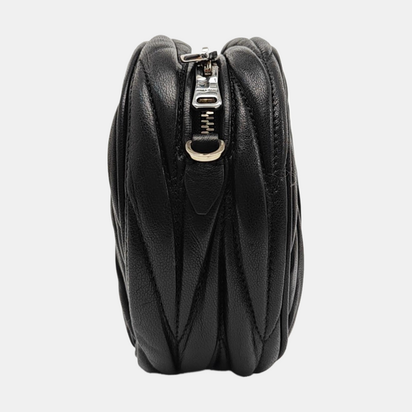 Matelassé Quilted Lambskin Black