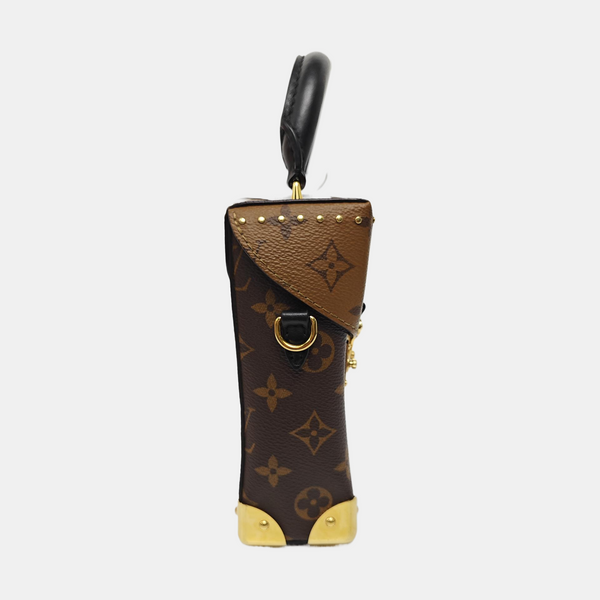 CAMERA BOX Monogram Coated Canvas Brown