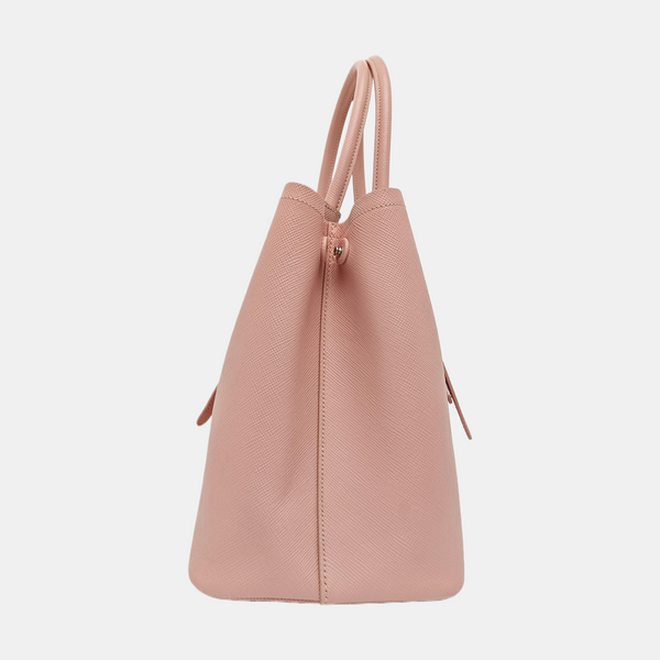 Saffiano Calfskin Tote Bag Pink