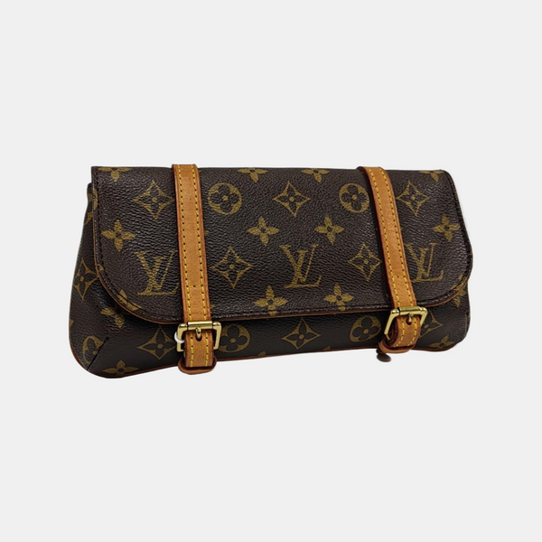 MARELLE Monogram Coated Canvas Brown