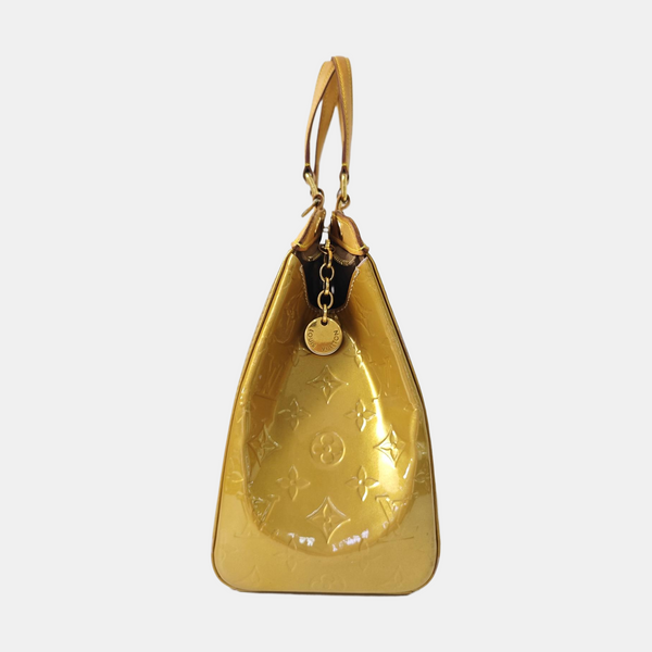 BREA MM Monogram Patent Leather Yellow