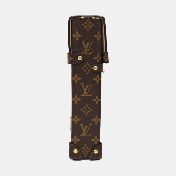 TRUNK Monogram Coated Canvas Brown