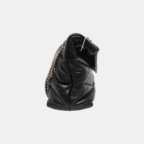 PUFFER Small Quilted Lambskin Black