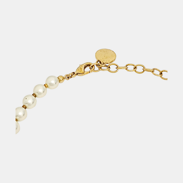 30 Montaigne Metal White Necklace