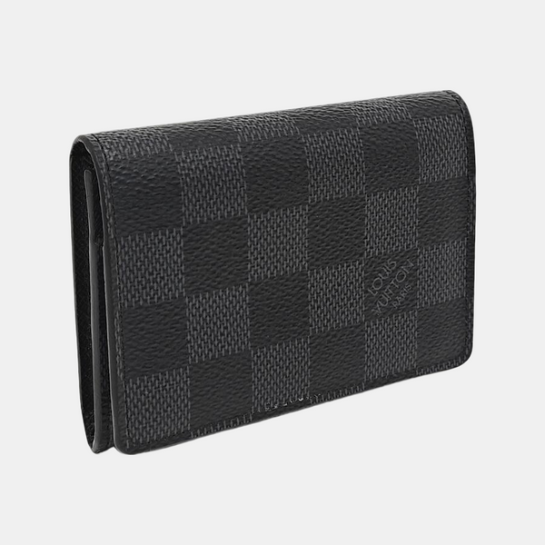 ENVELOPPE Damier Graphite Coated Canvas Gray Card Holder