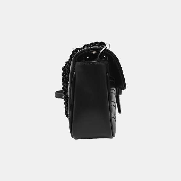 GG Marmont Small Quilted Calfskin Black