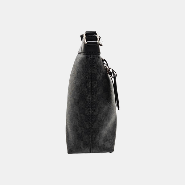 Damier Graphite Coated Canvas Crossbody Bag Gray