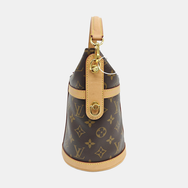 DUFFLE Monogram Coated Canvas Brown