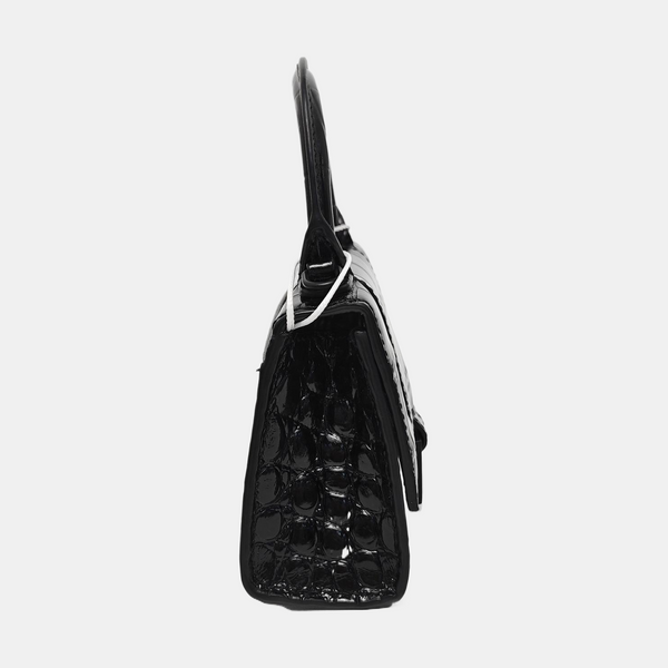 Hourglass Mini Calfskin Black