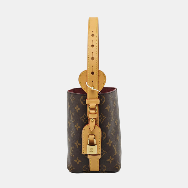 ALL IN BB Monogram Coated Canvas Brown