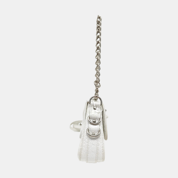 Calfskin Shoulder Bag White