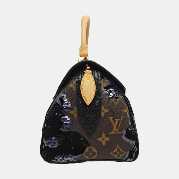 FLEUR DE JAIS Monogram Coated Canvas Brown